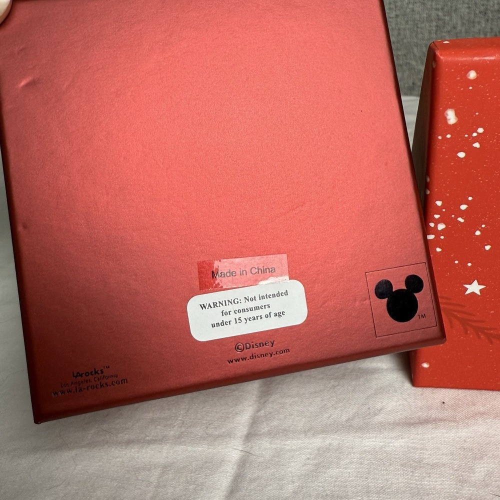 Disney Christmas Holiday Earring Set of 3 - Bows, Red, Green Mickey Minnie Studs - Picture 3 of 3